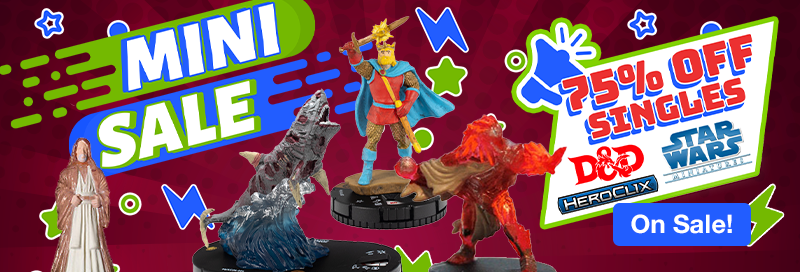 Mini Sale singles are one sale and 75% off!