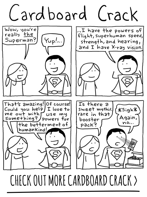 New Cardboard Crack comic every Wednesday!