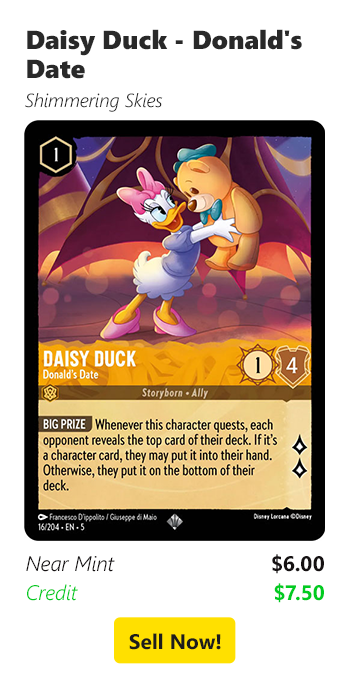 Sell your Daisy Duck - Donald's Date for $6 today!