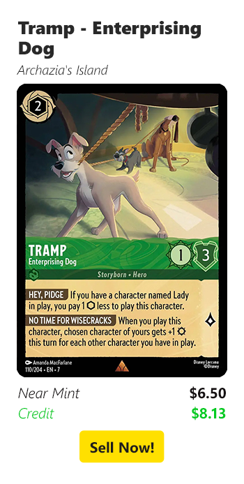 Sell your Tramp - Enterprising Dog for $6.50 today!