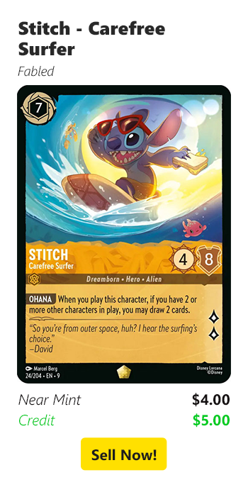 Sell your Stitch - Carefree Surfer for $4 today!
