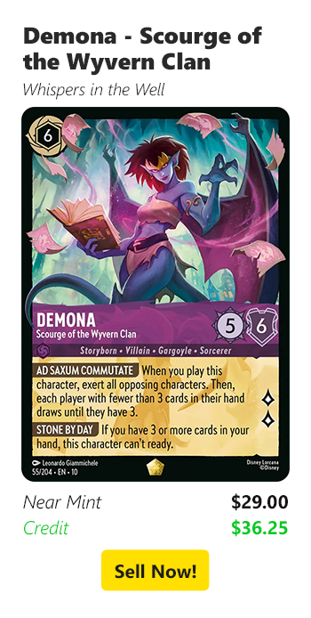Sell your Demona - Scourge of the Wyvern Clan for $29 today!