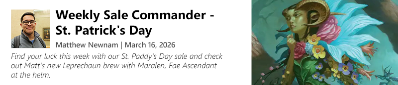 Read about our St. Patrick's Day Sale by Matthew Newnam and snag some cards by Sunday!