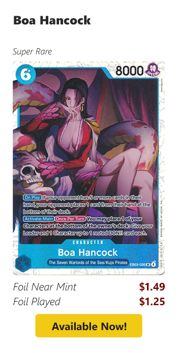 Boa Hancock is available for as low as $1.25 today!