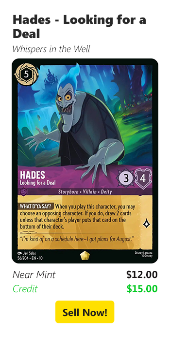 Sell your Hades - Looking for a Deal for $12 today