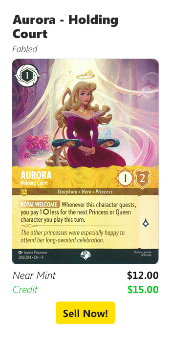 Sell your Aurora - Holding Court for $12 today!