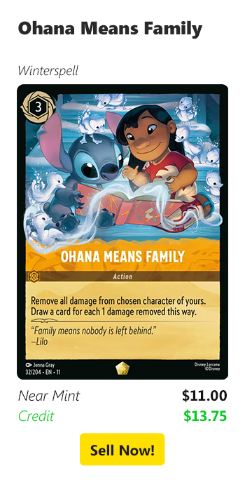 Sell your Ohana Means Family for $11 today!