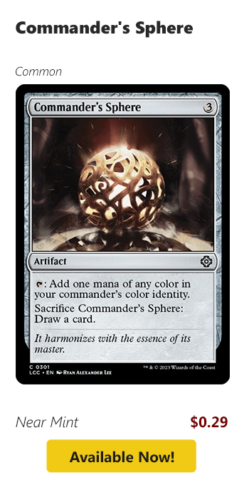 Commander's Sphere is available for $0.29 today!