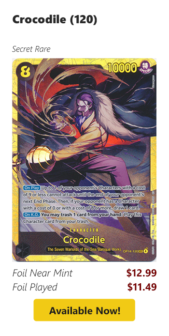 Crocodile (120) is available for as low as $11.49 today!