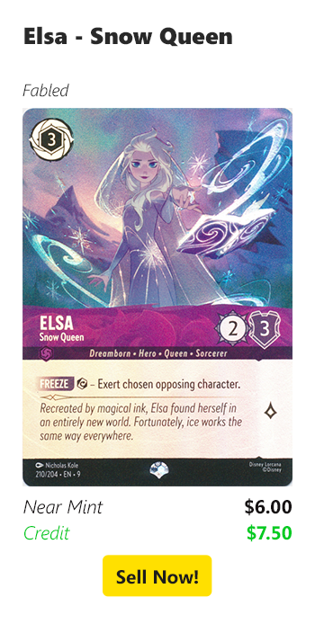 Sell us your Elsa - Snow Queen for $6 today!