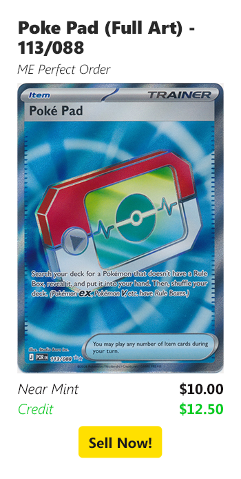 Sell us your Poke Pad (Full Art) - 113/088 for $10 today!