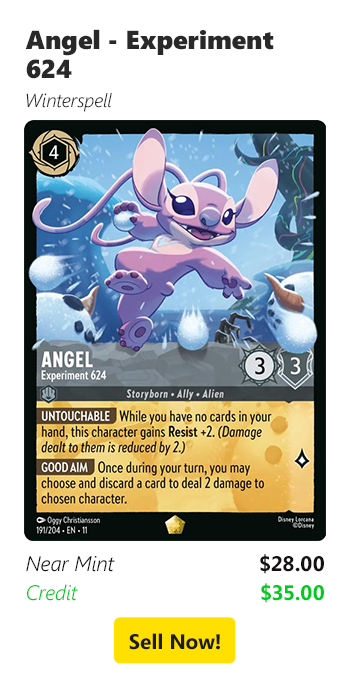 Sell us your Angel - Experiment 624 for $28 today!