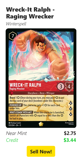 Sell us your Wreck-It Ralph - Raging Wrecker for $2.75 today!