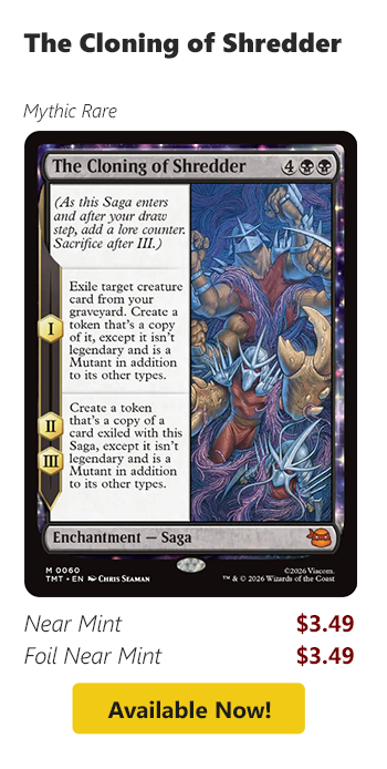 The Cloning of Shredder is available for $3.49 today!