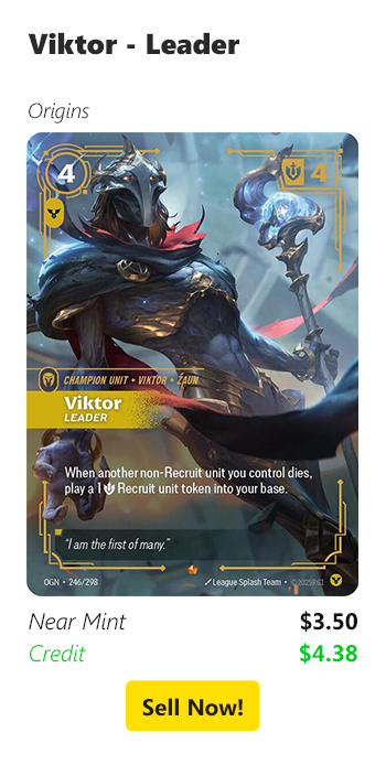 Sell your Viktor - Leader for $3.50 today!