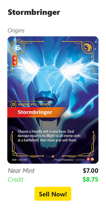 Sell your Stormbringer for $7 today!