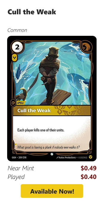 Cull the Weak is available for as low as $0.40 today!