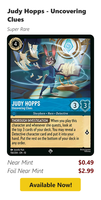 Judy Hopps - Uncovering Clues is available for as low as $0.49 today!