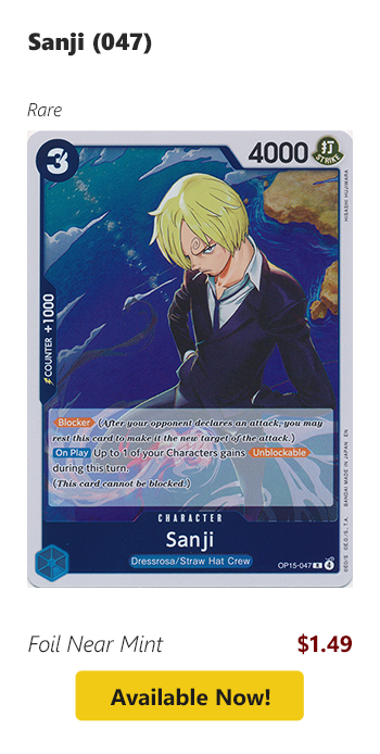 Sanji (047) is available for $1.49 today!