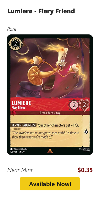 Lumiere - Fiery Friend is available for $0.35 today!