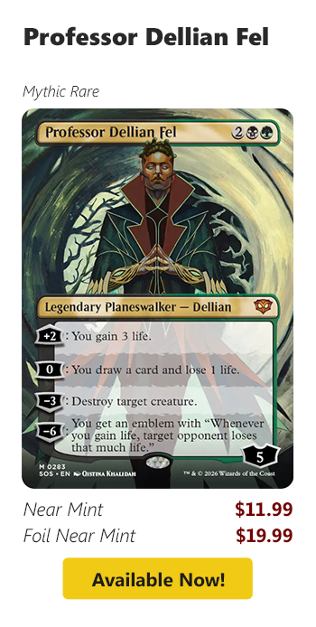 Add Professor Dellian Fel to your wishlist today!