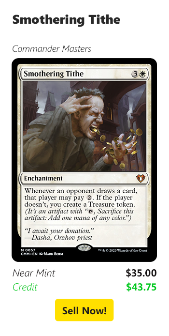 Sell your Smothering Tithe for $35 today!