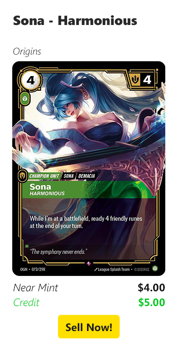 Sell your Sona - Harmonious for $4 today!