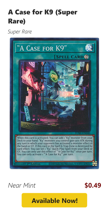 A Case for K9 (Super Rare) for $0.49 today!