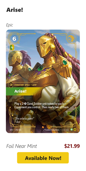 Arise! is available for $21.99 today!