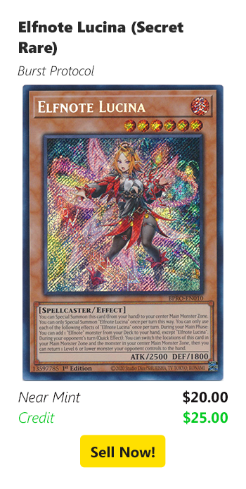 Sell your Elfnote Lucina (Secret Rare) for $20 today!
