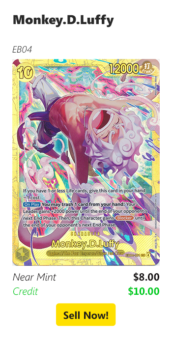 Sell your Monkey.D.Luffy for $8 today!