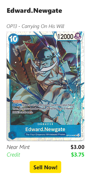 Sell your Edward.Newgate for $3 today!