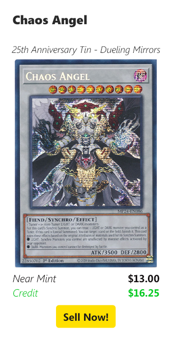 Sell your Chaos Angel for $13 today!