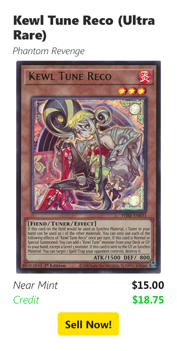 Sell your Kewl Tune Reco (Ultra Rare) for $15 today!