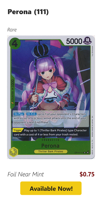Perona (111) is available for $0.75 today!