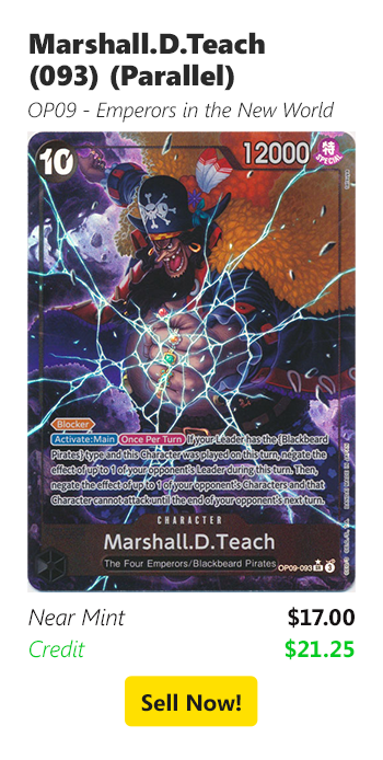 Sell your Marshall.D.Teach (093) (Parallel) for $17 today!