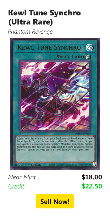 Sell your Kewl Tune Synchro (Ultra Rare) for $18 today!