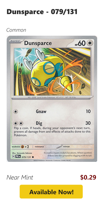 Dunsparce - 079/131 is available for $0.29 today!