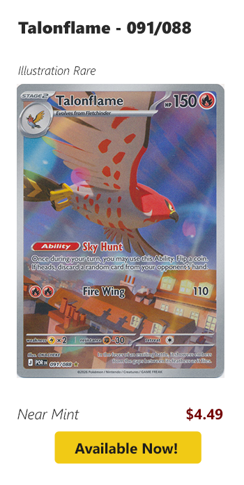 Talonflame - 091/088 is available for $4.49 today!