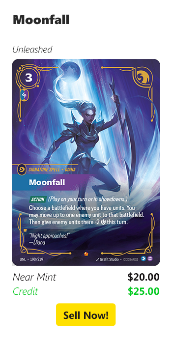 Sell us your Moonfall for $20 today!