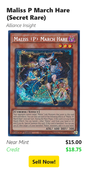 Sell us your Maliss P March Hare (Secret Rare) for $15 today!
