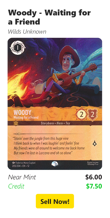 Sell us your Woody - Waiting for a Friend for $6 today!