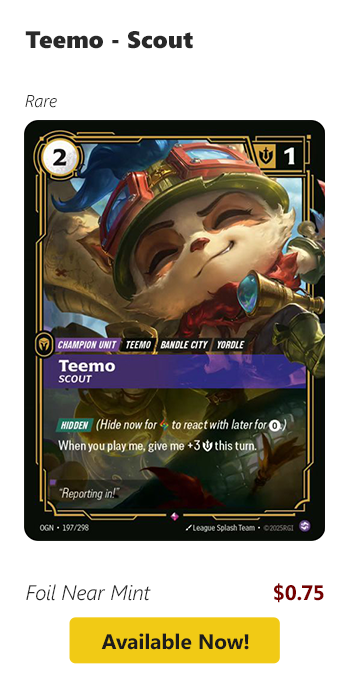 Teemo - Scout is available for $0.75 today!