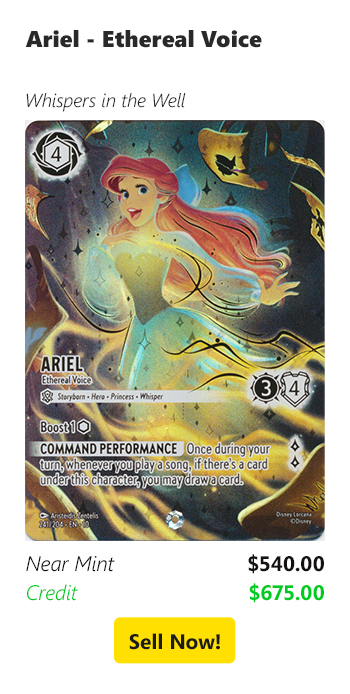 Sell us your Ariel - Ethereal Voice for $540 today!