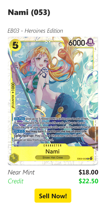 Sell us your Nami (053) for $18 today!