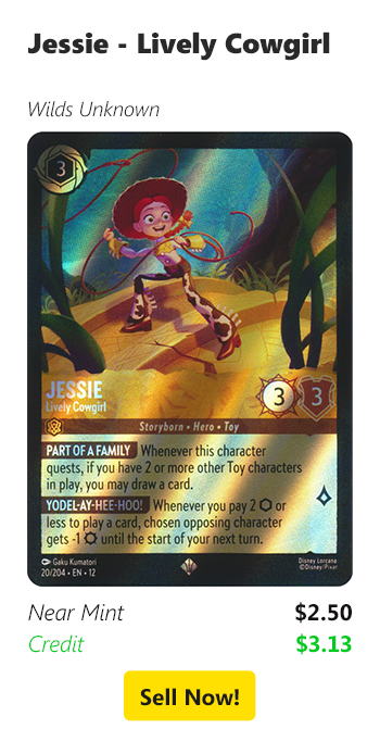 Sell us your Jessie - Lively Cowgirl for $2.50 today!