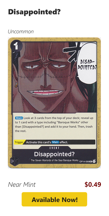 Disappointed? is available for $0.49 today!
