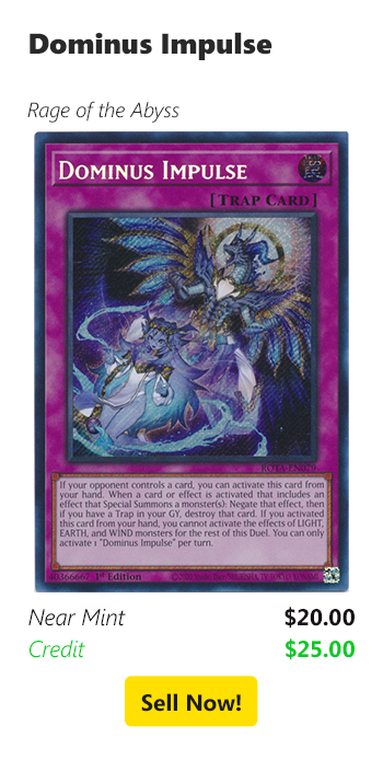 Sell your Dominus Impulse (Secret Rare) for $20 today!