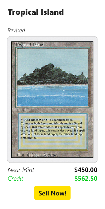 Sell your Tropical Island for $450 today!