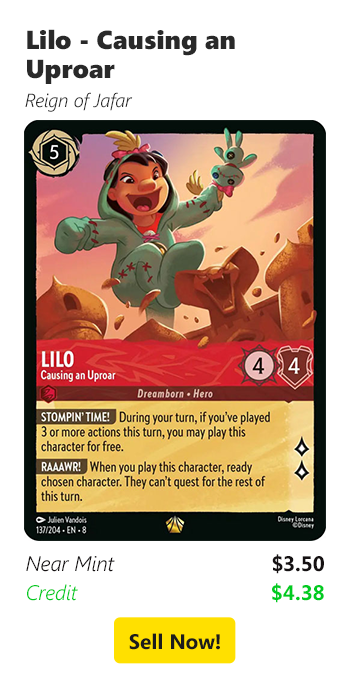 Sell your Lilo - Causing an Uproar for $3.50 today!